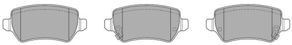 Brake Pad Set, disc brake FREMAX FBP-1244