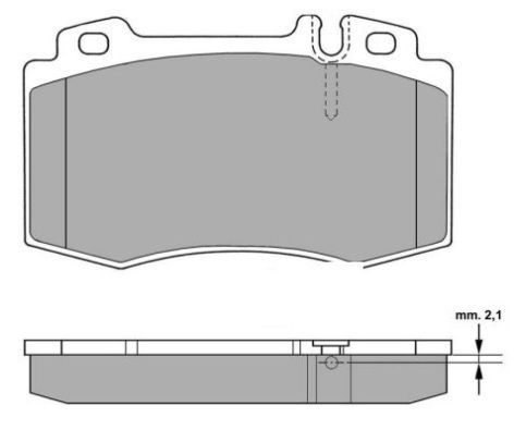 Комплект гальмівних накладок, дискове гальмо FREMAX FBP-1299