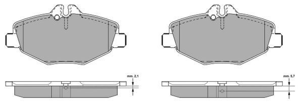 Brake Pad Set, disc brake FREMAX FBP-1304