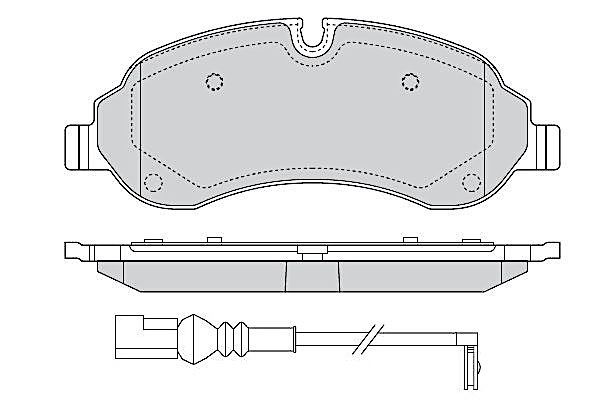 Stabdžių trinkelių rinkinys, diskinis stabdys FREMAX FBP-1306