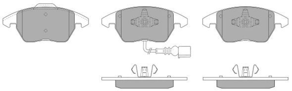 Brake Pad Set, disc brake FREMAX FBP-1351