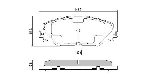 Brake Pad Set, disc brake FREMAX FBP-1568