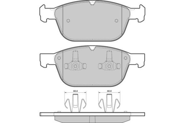 Brake Pad Set, disc brake FREMAX FBP-1678