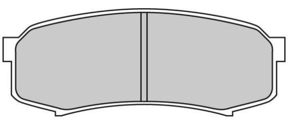 Комплект гальмівних накладок, дискове гальмо FREMAX FBP-1739
