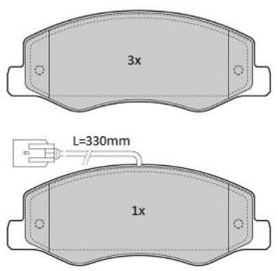 Brake Pad Set, disc brake FREMAX FBP-1763