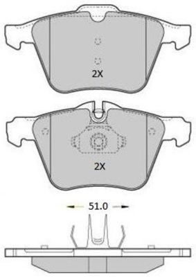 Brake Pad Set, disc brake FREMAX FBP-1811