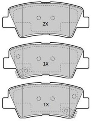 Brake Pad Set, disc brake FREMAX FBP-1867