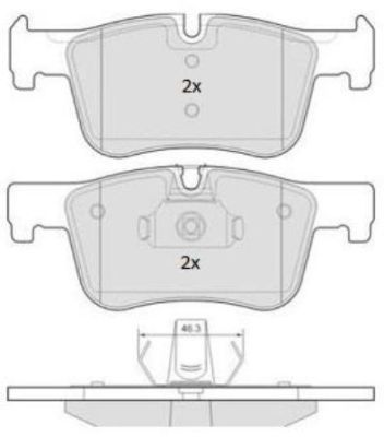 Brake Pad Set, disc brake FREMAX FBP-1873