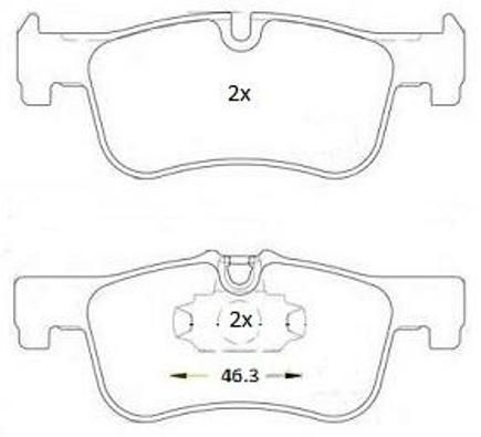 Brake Pad Set, disc brake FREMAX FBP-1882