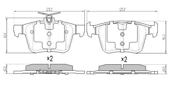 Brake Pad Set, disc brake FREMAX FBP-1976