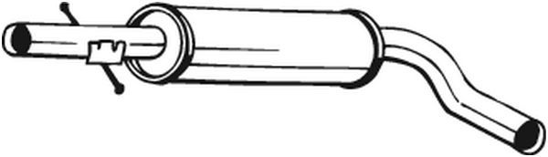 Centre Muffler BOSAL 105109