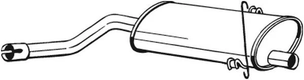 Vidurinis duslintuvas BOSAL 215-761