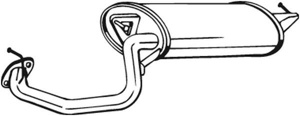 Galinis duslintuvas BOSAL 228-151