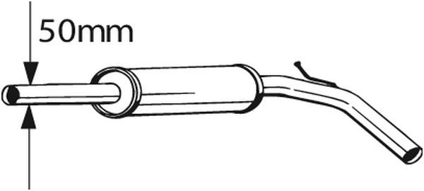 Vidurinis duslintuvas BOSAL 233-395