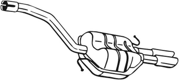 Galinis duslintuvas BOSAL 233617