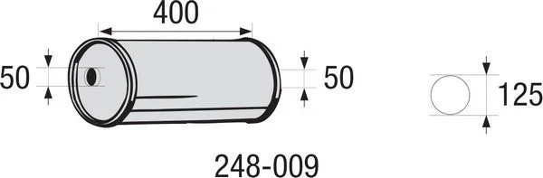 Centre Muffler, universal BOSAL 248009