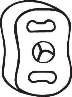 Rubber Strip, exhaust system BOSAL 255-024