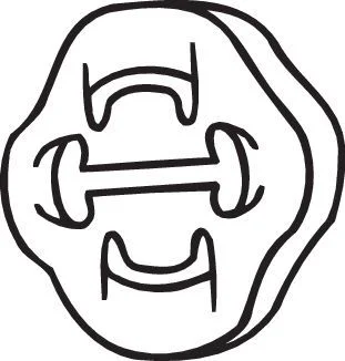 Mount, exhaust system BOSAL 255853
