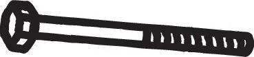 Varžtas, išmetimo sistema BOSAL 258-885