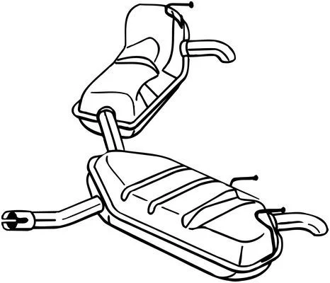 Rear Muffler BOSAL 281-977