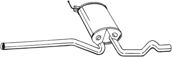 Vidurinis duslintuvas BOSAL 282-703