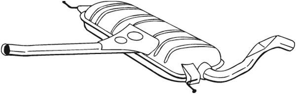 Vidurinis duslintuvas BOSAL 283-243