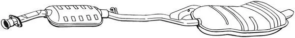 Rear Muffler BOSAL 286-181