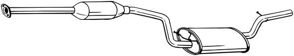 Silenciador Central BOSAL 288-203