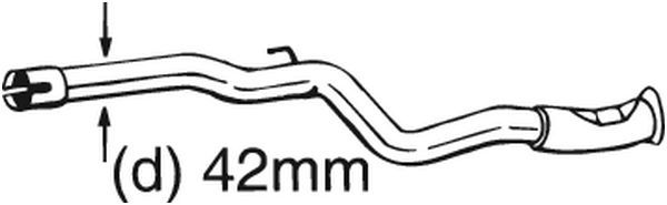 Reparationsrör, katalysator BOSAL 889-159