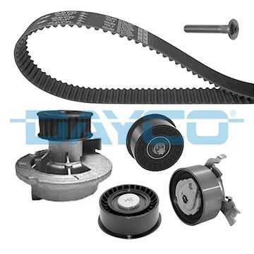 Water Pump & Timing Belt Kit DAYCO KTBWP3612