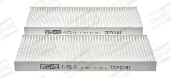 Filter, cabin air CHAMPION CCF0181