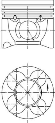 Piston KOLBENSCHMIDT 40406600