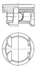 Поршень KOLBENSCHMIDT 41006610