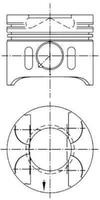 Stūmoklis KOLBENSCHMIDT 41014600