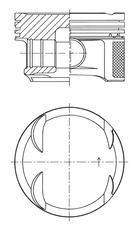 Piston KOLBENSCHMIDT 41766600