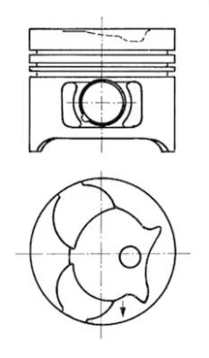 Stūmoklis KOLBENSCHMIDT 91372610