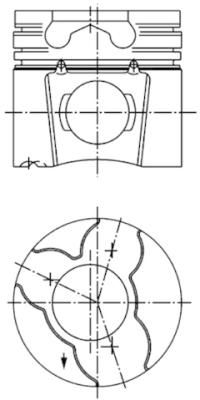 Piston KOLBENSCHMIDT 97412700