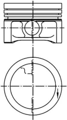 Поршень KOLBENSCHMIDT 99455600