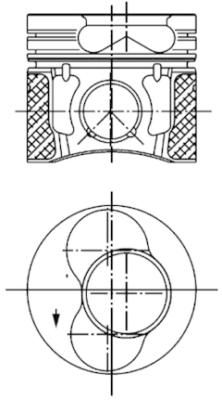 Piston KOLBENSCHMIDT 99850600