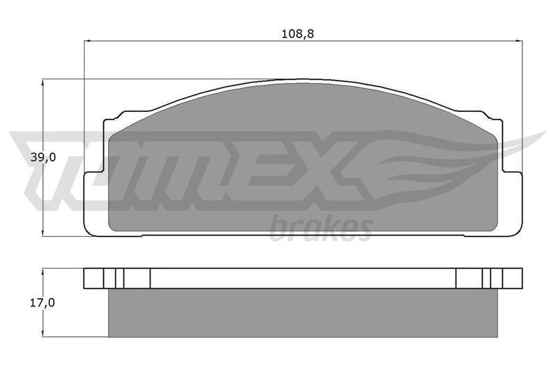 Stabdžių trinkelių rinkinys, diskinis stabdys TOMEX Brakes TX 10-23