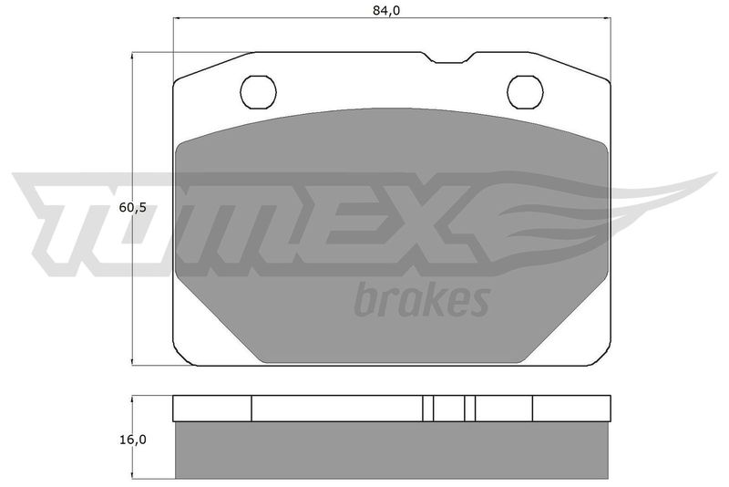 Stabdžių trinkelių rinkinys, diskinis stabdys TOMEX Brakes TX 10-31