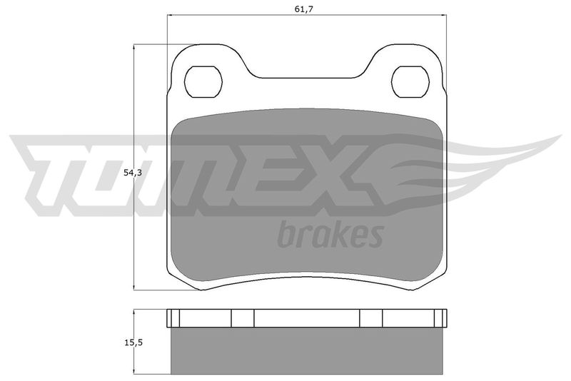 Brake Pad Set, disc brake TOMEX Brakes TX 10-371