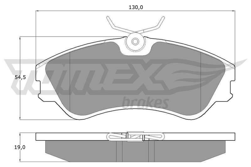 Brake Pad Set, disc brake TOMEX Brakes TX 10-65