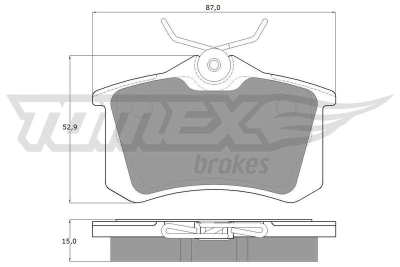 Brake Pad Set, disc brake TOMEX Brakes TX 10-78