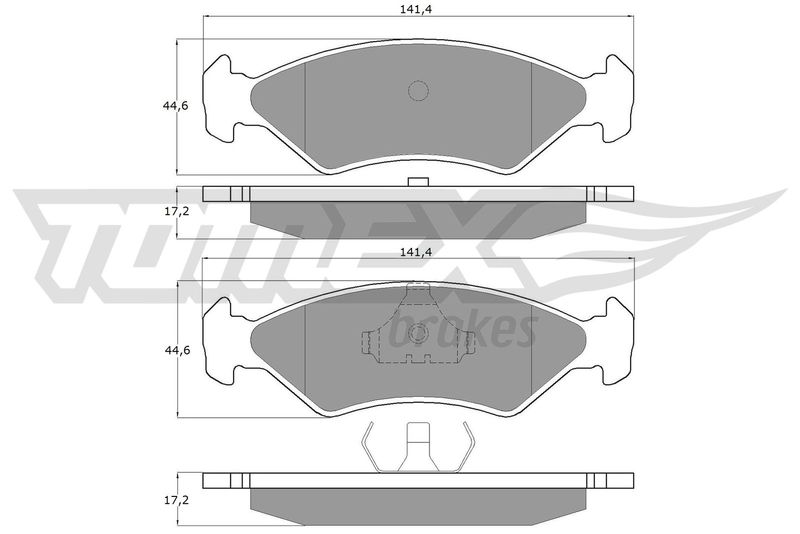 Brake Pad Set, disc brake TOMEX Brakes TX 10-83