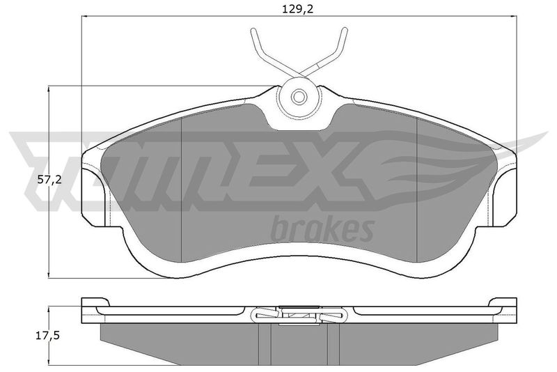 Brake Pad Set, disc brake TOMEX Brakes TX 10-95