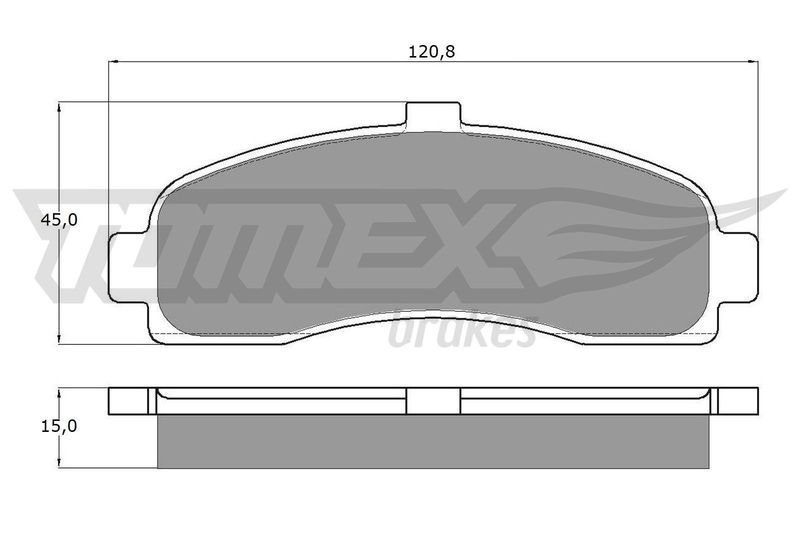 Brake Pad Set, disc brake TOMEX Brakes TX 11-10