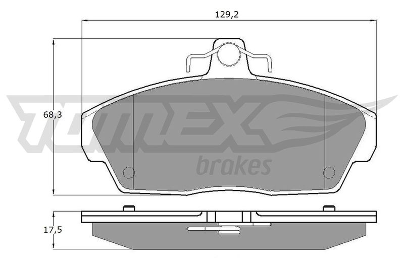 Stabdžių trinkelių rinkinys, diskinis stabdys TOMEX Brakes TX 11-511