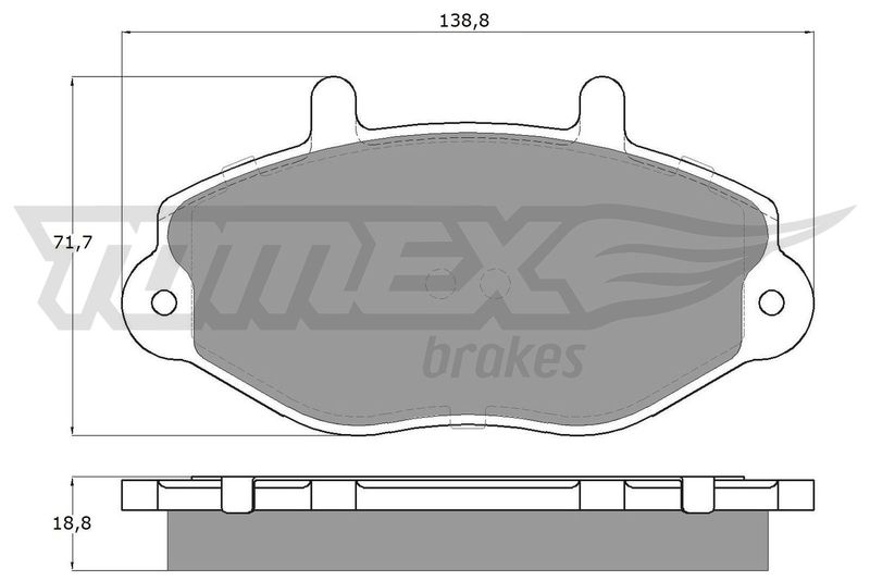 Brake Pad Set, disc brake TOMEX Brakes TX 11-92