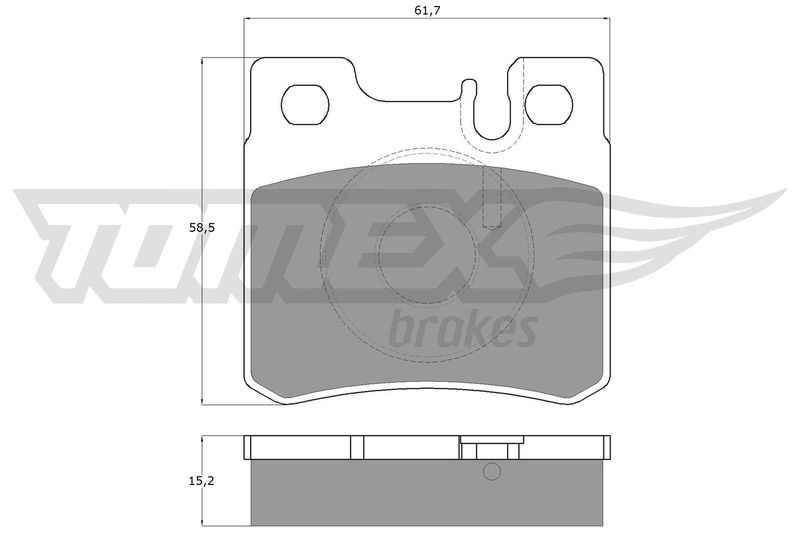 Brake Pad Set, disc brake TOMEX Brakes TX 12-33